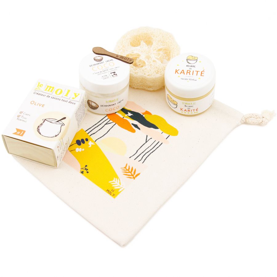 Coffret cadeau de cosmétiques bio et naturels pour jeune et future maman - grossesse