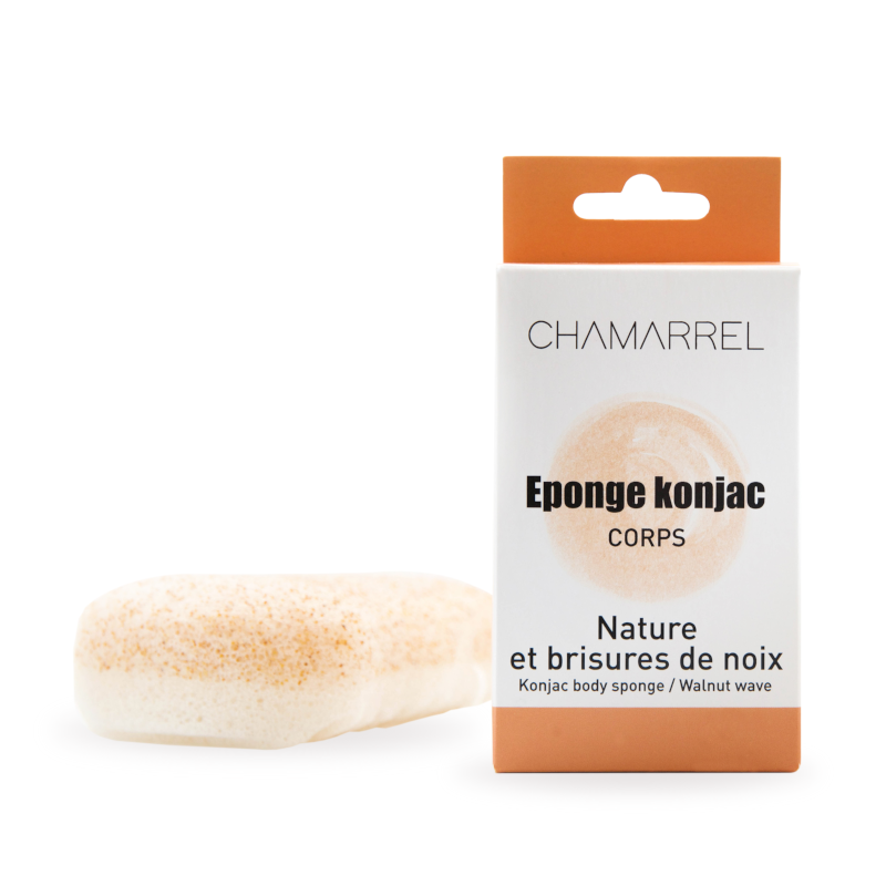Eponge Konjac pour gommer le corps zéro déchet