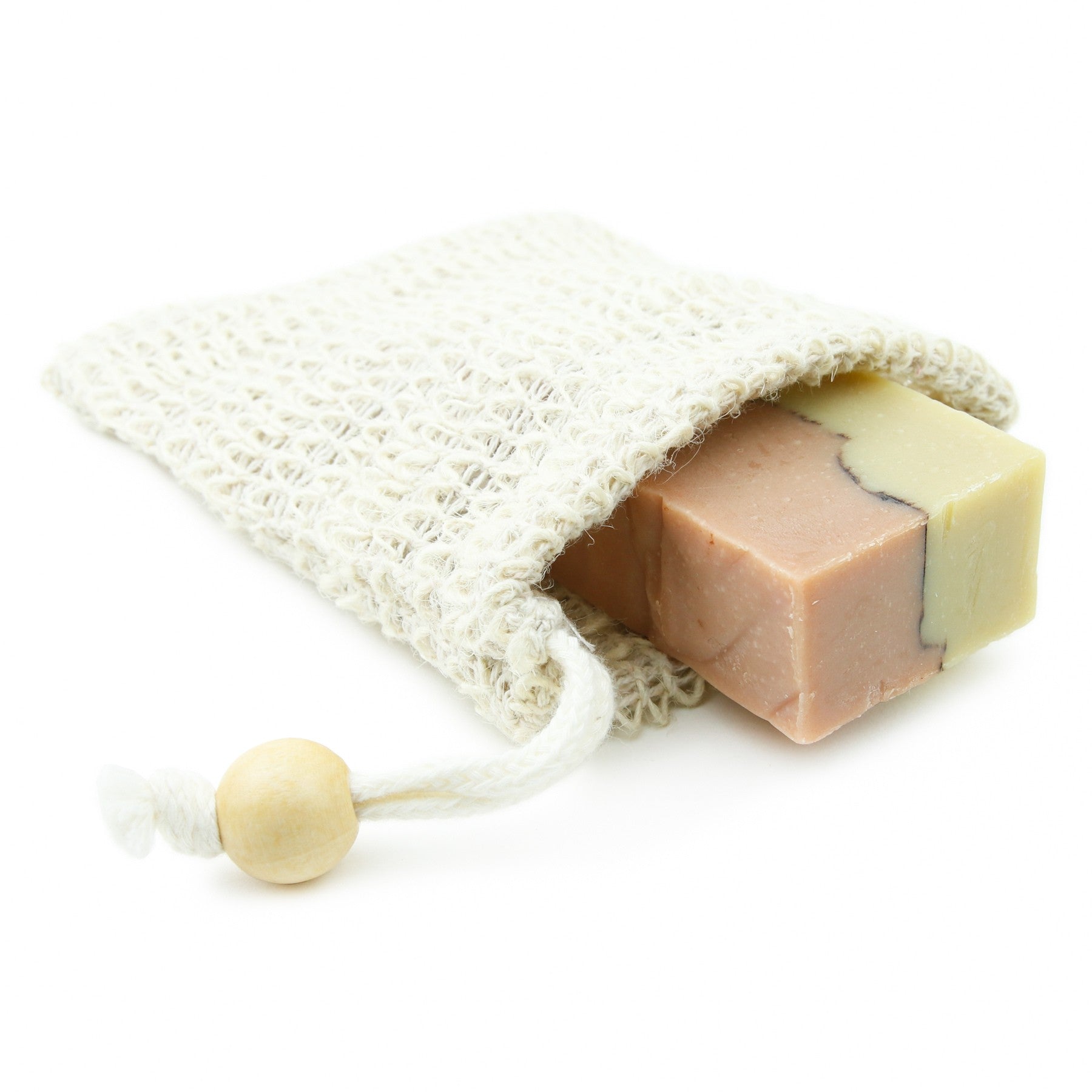 Pochette à savon solide en sisal biodéradable