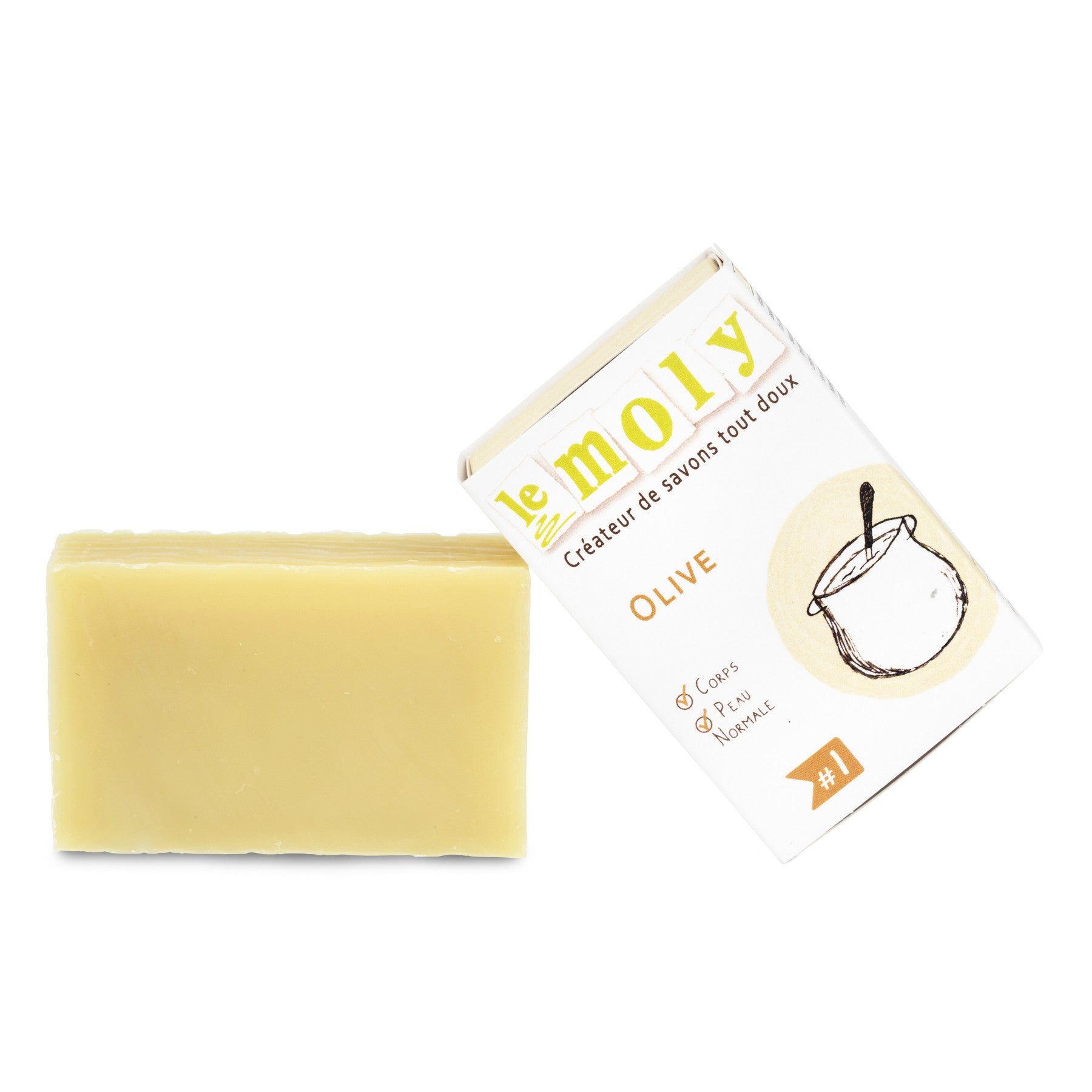 Savon à froid Olive, surgras, bio, vegan, fait main dans notre savonnerie artisanale à Pau dans le Sud-ouest de la France