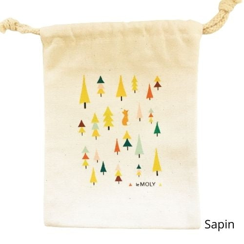 Pochette Sapin en coton fabriquée en local à Pau