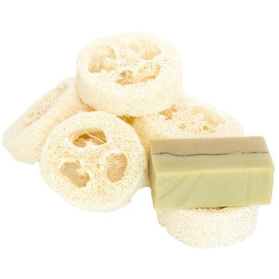 Porte-savon biodégradable en loofah