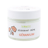 Déodorant crème géranium bio et naturel, vegan et sans bicarbonate de soude