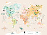 Carte du monde revisitée par Le Moly et SeatyMap