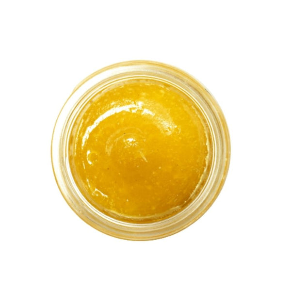 Jolie couleur miel pour la gelée 2 en 1 nettoyant visage et gommage doux